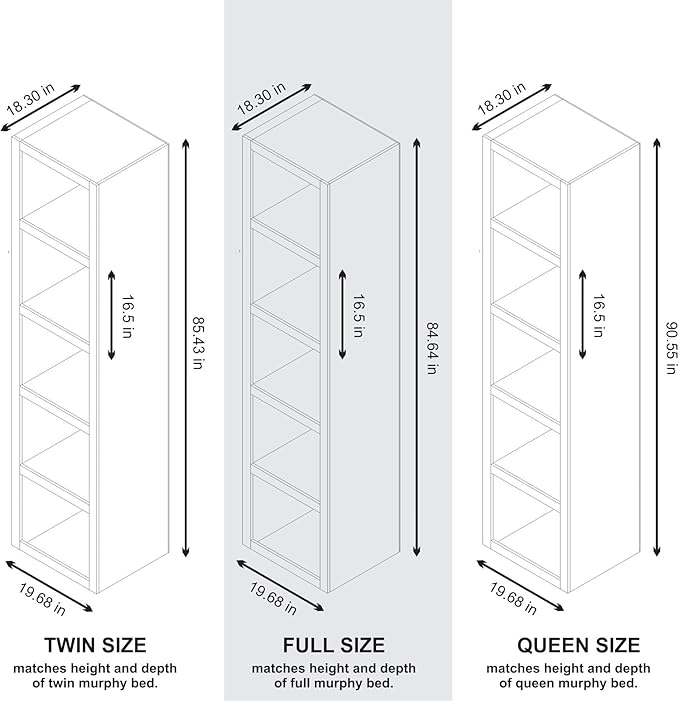 Oakland Living Dark Grey 85-in Tall Wooden Bookcase Shelf