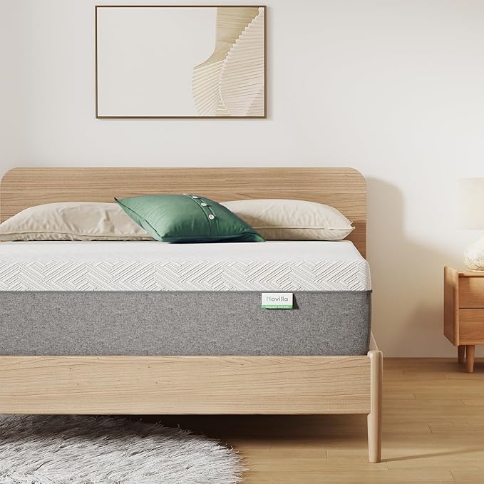 Novilla Twin Mattress 6 Inch, Gel Twin Memory Foam Mattressess in a Box for Supportive & Pressure Relief & Cooling Night Sleep, CertiPUR-US Certified