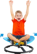 Spinning Chair for Autistic Kids, Sensory Swivel Spin Chair for Children with Autism, ADHD Sensory Sit and Spin Toys for Toddlers with Safe Spinny Motion (Blue)