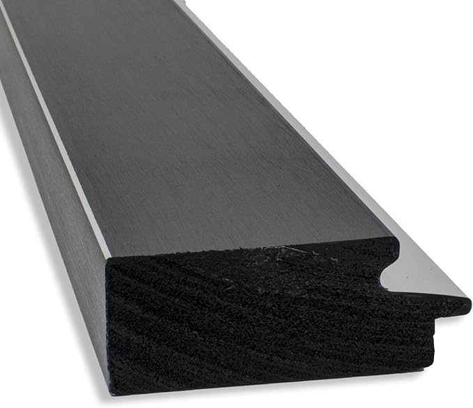 Amanti Art Black Bathroom Mirror for Over Sink, 26x22 Eva Black Silver Rectangle Vanity Mirror, Small Modern Contemporary Frame, Hangs Horizonally and Vertically, Bathroom Wall Decor, Beveled Edge