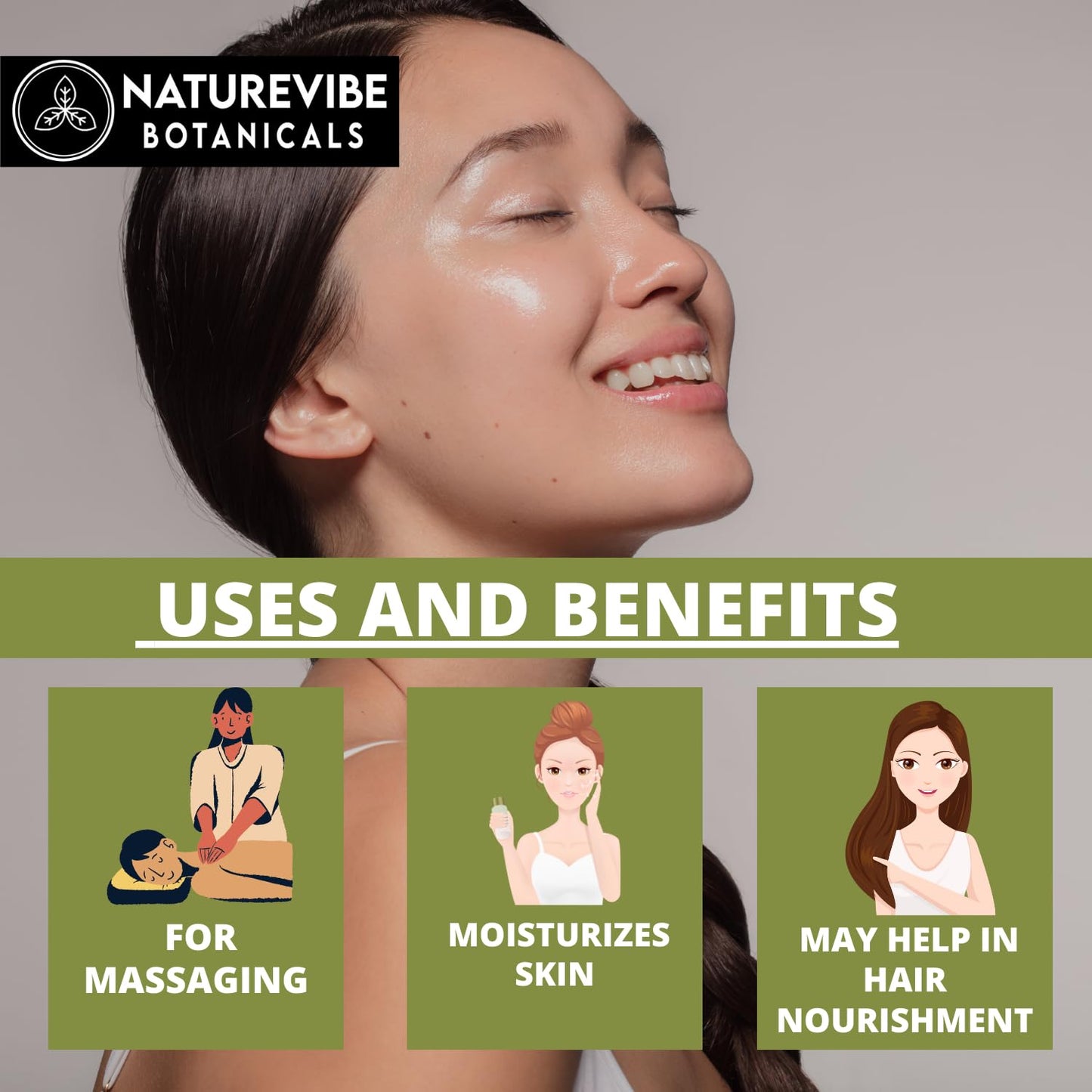 Naturevibe Botanicals Moringa Oil 32 Ounces | 100% Pure and Natural | Great for Skin Care and Hair Care