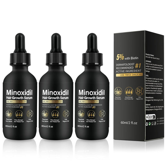 5% Minoxidil for Women Hair Growth - Hair Regrowth Treatment for Men and Women - Minoxidil Hair Growth Serum for Fuller, Thicker Hair