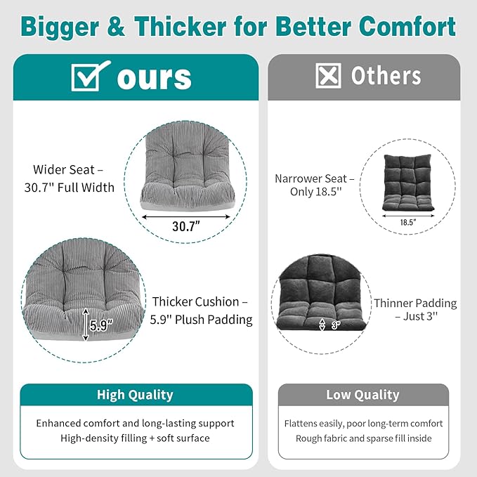 Welnow Accent Chair with Ottoman, Lounge Comfy Soft Leisure Metal Frame Reading Chair with Footrest, Upholstered Thick Cushion Seated Recliner Sofa for Living Room, Bedroom, Dorm, Dark Green