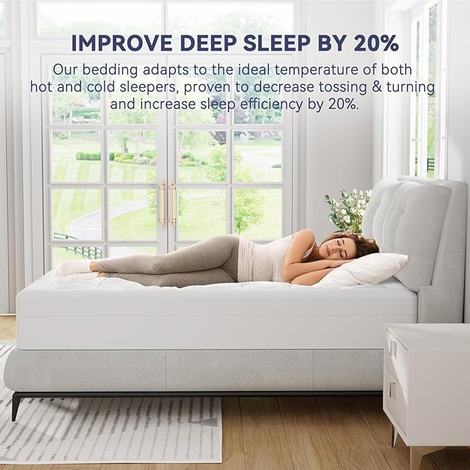 ELEMUSE RV King Dual Layer 3 Inch Memory Foam Mattress Topper, 1 Inch Plush Feel Pillow Top Mattress Topper Cover and 2 Inch Cooling High Density Memory Foam Bed Pad for Back Pain Relief