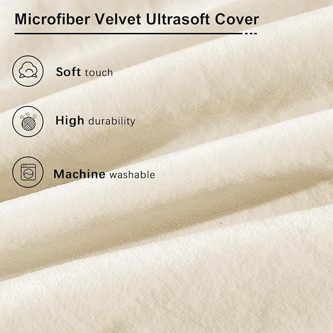 Bean Bag Chairs for Adults - Giant Bean Bag Chair Convertible Bean Bag Bed - Beanbag Chair with Micro Fiber Cover/Furniture Foam Filler - Floor Couch Sofa in Bedroom Dorm Room - Queen Beige