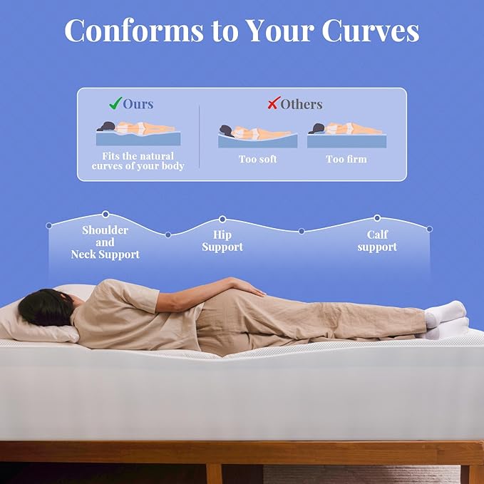 OhGeni Cooling 4 inch Dual Layer Twin XL Mattress Topper, 2 inch Gel Memory Foam, 2 inch Down Alternative Pillow Top Pad, Mattresses Cover for Bed, Medium Support, Fits 6”-19” Deep Pocket,Purple