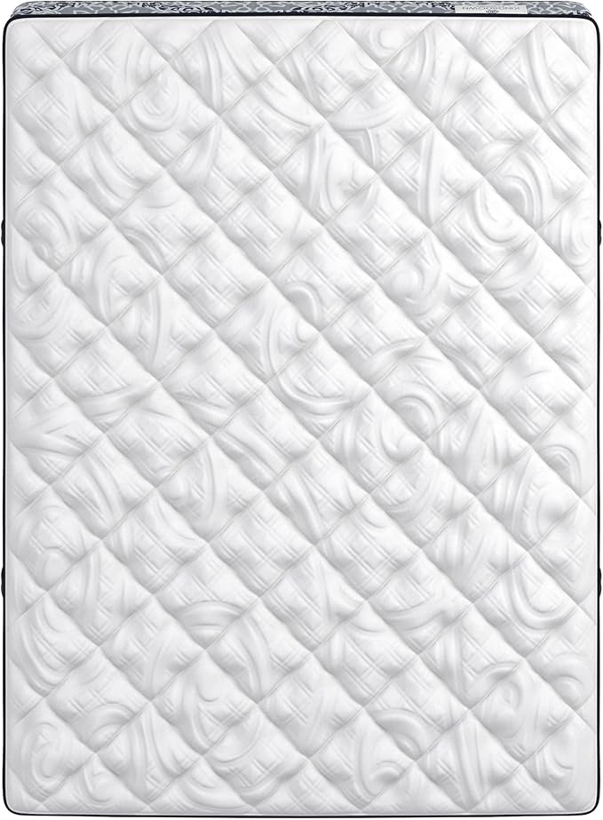 Kingsdown Firm Hybrid Mattress Queen Cooling Gel Memory Foam Layer Multi-Layered Motion Isolation Cool Sleep Quilted Top Luxury Mattresses, 13.5-Inch Passions Merridale