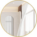 Gold Round Mirror,Bathroom 30 Inch Vanity Wall Mirror,Modern Circle Mirror for Wall,Wood Mirror for Bedroom Living Room Entryway