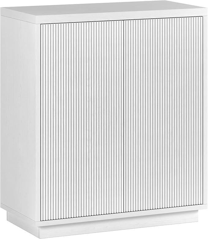 Henn&Hart Alston Accent Cabinet, 28" Wide, White