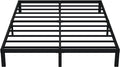 EMODA 10 Inch Full Size Bed Frame Heavy Duty Metal Platform No Box Spring Needed, Easy Assembly Noise Free, Black