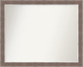 Amanti Art Brown Bathroom Mirror for Over Sink, 26x32 Noble Mocha Rectangle Vanity Mirror, Large Casual Frame, Hangs Horizonally and Vertically, Bathroom Wall Decor, Non-Beveled Edge from WI, USA