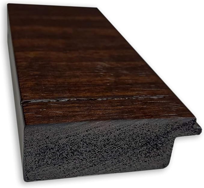Amanti Art Brown Wall Mirror 33x43 Wildwood Brown Narrow Rectangle Bathroom Mirror for Wall Decor Living Room, X-Large Rustic Farmhouse Frame, Hangs Horizonally and Vertically, Bathroom Decor, Beveled