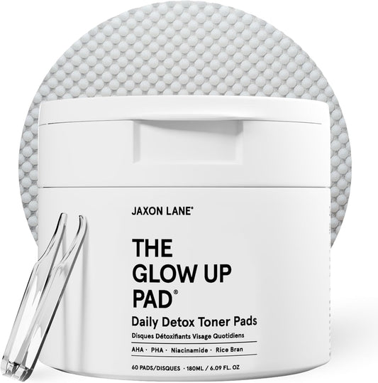 Rice Toner Pads Korean Skin Care Daily Exfoliating Pads for Face: THE GLOW UP Centella AHA PHA Niacinamide Brightening Toner for Mens Skincare, Facial Cleansing, Acne Pores, Dark Spots & Skin Radiance