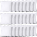 Utopia Bedding Throw Pillows (Set of 24, White), 18 x 18 Inches Pillows for Sofa, Bed and Couch Decorative Stuffer Pillow