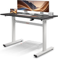 Sunny Health & Fitness Multi-Purpose Air-Drive Adjustable Standing Desk, Pneumatic Air Lifting, Electricity-Free, Scratch-Resistant Surface with up to 47.2" Height, Treadmill Compatible SF-A023001