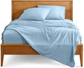 Bare Home Full XL Sheet Set - Luxury 1800 Ultra-Soft Microfiber Full Extra Long Bed Sheets - Double Brushed - Deep Pockets - Easy Fit - 4 Piece Set - Bedding Sheets & Pillowcases (Full XL, Light Blue)