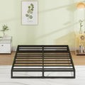 EMODA 7 Inch Full Size Bed Frame Heavy Duty Metal Platform No Box Spring Needed, Easy Assembly Noise Free, Black