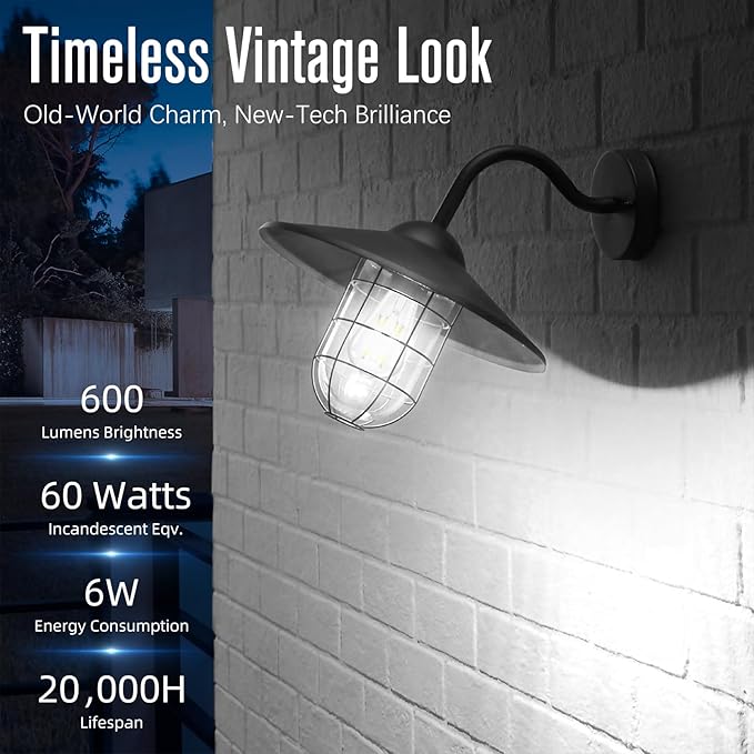 Edison Bulbs 60 watt Equivalent LED, E26 Bulb Dimmable, Cool White 4000K, ST58 Vintage Light Bulbs, 90+ CRI, 6W 600LM, E26 Medium Base, Clear Glass, 18 Pack