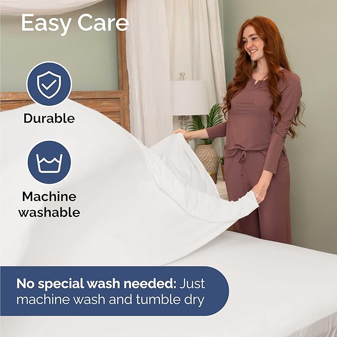 Twin Size 3 Piece Sheet Set - Comfy Breathable & Cooling Bed Sheets Set - Hotel Luxury Bedding for Women, Men, Kids, Teens, Boys & Girls - Deep Pockets, Soft, Wrinkle Free - Oeko-Tex - Antique White