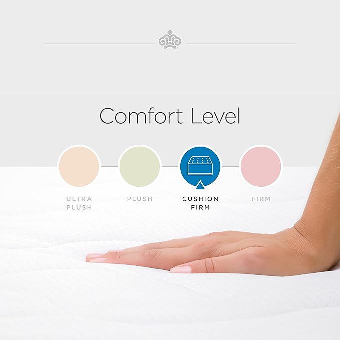 Kingsdown Cushion Firm Hybrid Mattress Twin Cooling Gel Memory Foam Layer Multi-Layered Motion Isolation Cool Sleep Quilted Top Luxury Mattresses, 13.5-Inch Passions Merridale