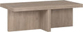 Henn&Hart Elna Coffee Table, 44" Wide,Grey