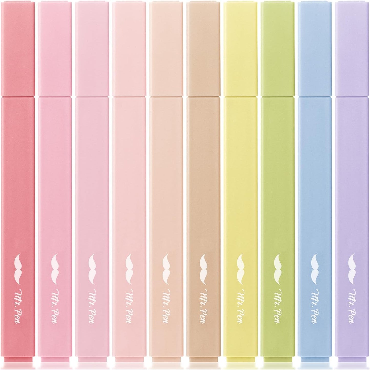 Mr. Pen- Aesthetic Highlighters, 10 pcs, Colorful, Chisel Tip, Cute Highlighters Assorted Colors, Bible Highlighters and Pens No Bleed, No Bleed Highlighters for Bible Pages No Bleed