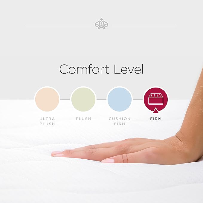 Kingsdown Firm Hybrid Mattress Twin Cooling Gel Memory Foam Layer Multi-Layered Motion Isolation Cool Sleep Quilted Top Luxury Mattresses, 13.5-Inch Passions Merridale