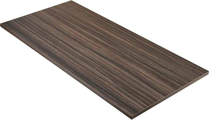 Kaboon Universal Tabletop 60"x18", Solid One-Piece Melamine Table Top, Double Desk L-Desk DIY, Home and Office Countertop,Eucalyptus