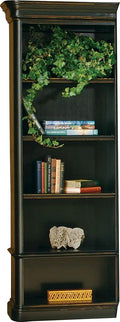Hekman Furniture Louis Philippe Executive Left Bookcase – Traditional Distressed Wood Bookcase with Multi-Shelf Design Adjustable Shelves for Home Office Living Room & Classic Storage
