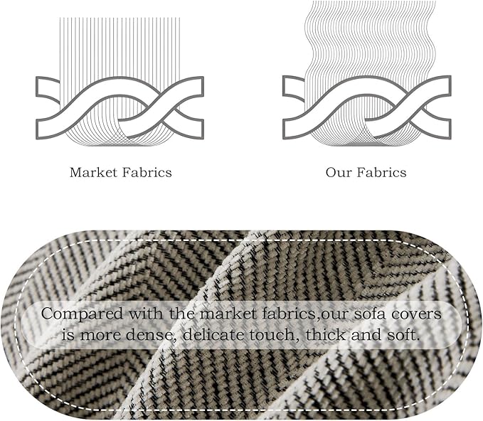 STACYPIK Silver Gray Chenille Sofa Cover for Dogs, Jacquard Multi-Use Couch Covers, Pet Protector for 2 Cushion Couch with Tassel, Washable Loveseat Cover for Sectional, L Shaped Couch Cover-71X118IN