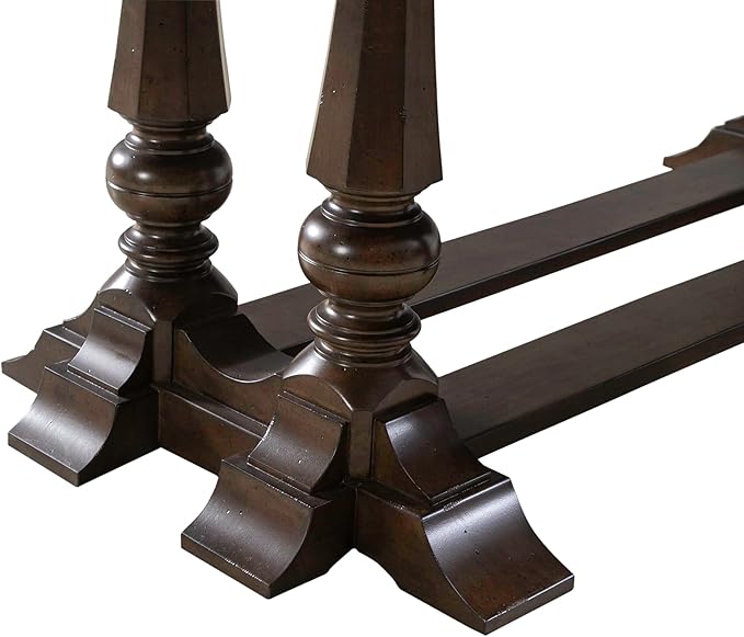 Liberty Furniture Arden Road Opt 7 Piece Trestle Table Set - 6 Upholstered Chairs - Satin Cherry