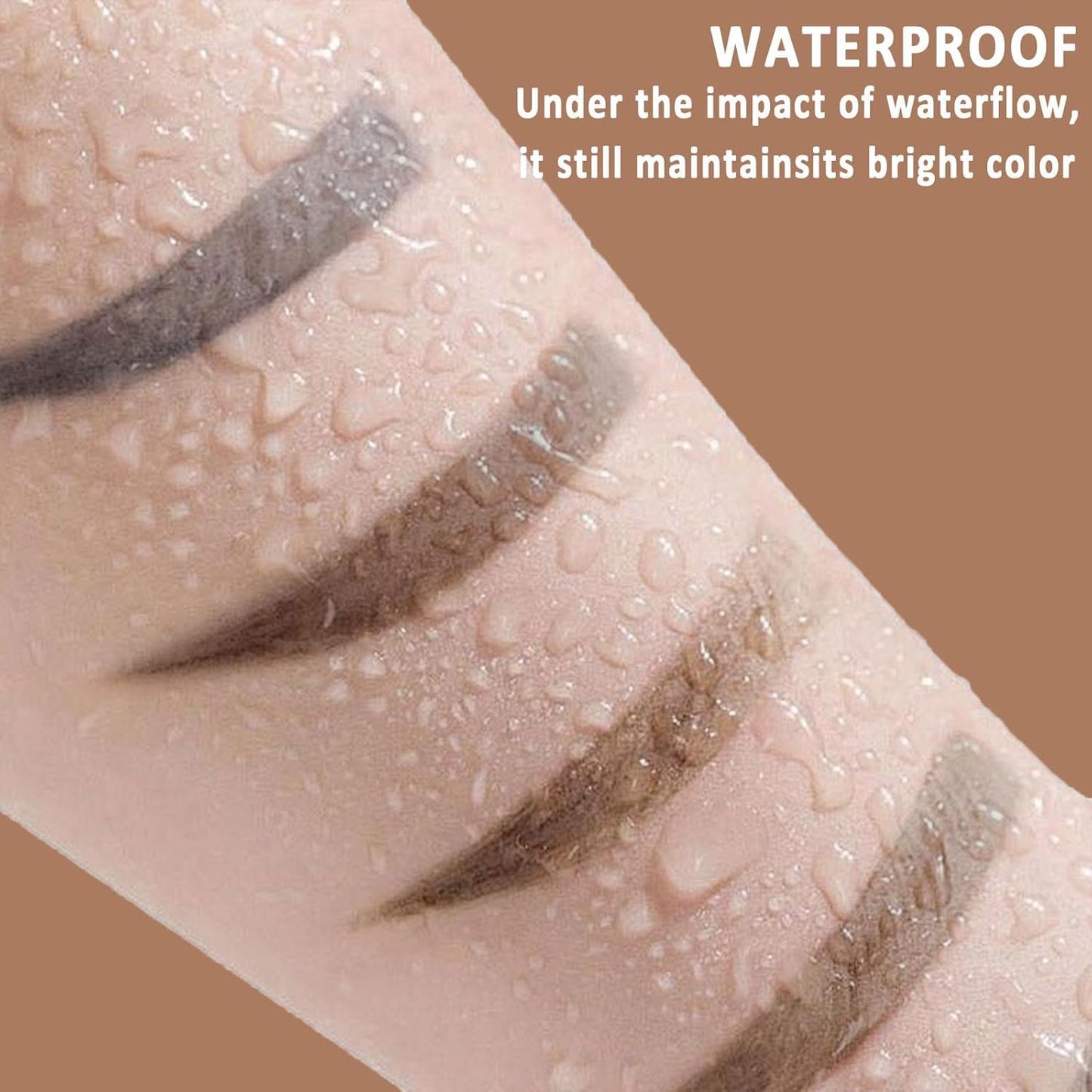 Tattoo Eyebrow Gel Easy Peel Off, Peel Off Eyebrow Tint, Easy Peel off Eyebrow Gel, Peel Off Eyebrow Tint, Waterproof & Sweatproof for All Skin Types (#1 Light Brown + #2 Medium Brown)