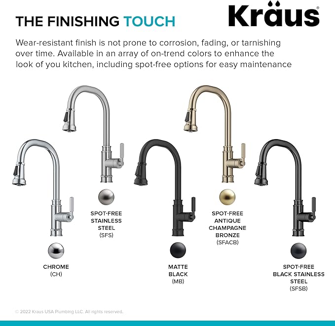 KRAUS Allyn Transitional Industrial Pull-Down Single Handle Kitchen Faucet in Chrome, KPF-4101CH