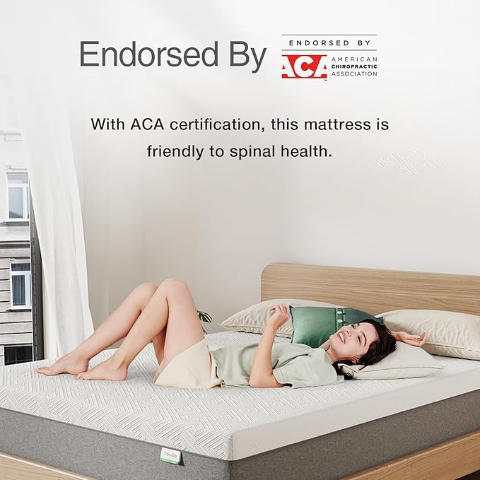 Novilla Mattress Twin XL, 8-Inch Gel Memory Foam Mattress for Pressure Relief, Enhanced Support & Plush Comfort, Twin XL Bed in a Box, Bliss