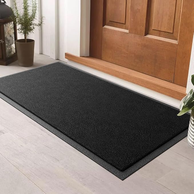 Amyracel Front Door Mat Indoor Outdoor Entrance, 48" x 72" All-Season Waterproof Heavy Duty Doormat for Outside Entry, Stain and Fade Resistant, Low Profile, Easy Clean Patio Entryway Mat