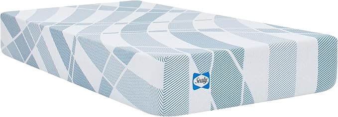 Sealy Dreamlife 10” Hybrid Mattress-in-a-Box, Twin XL, SealyComfort Gel Memory Foam, SealyResponsive Encased Coils, Surface-Guard Technology