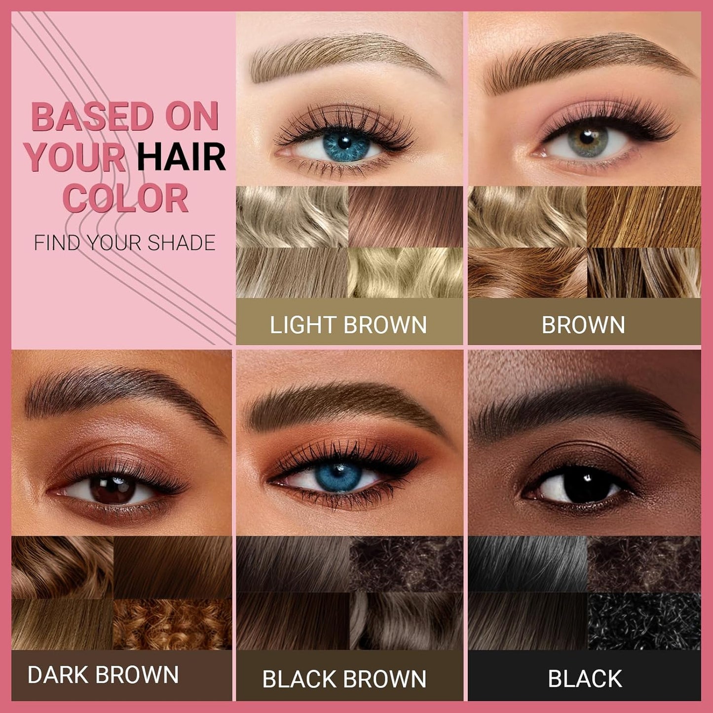 Eyebrow Pen - Microblading eyebrow pencil with Micro-Fork Tip & Precision Tip for Natural Brows, Eyebrow Pencils for Women, Dual-Ended Brow Brush, Waterproof, Black Brown