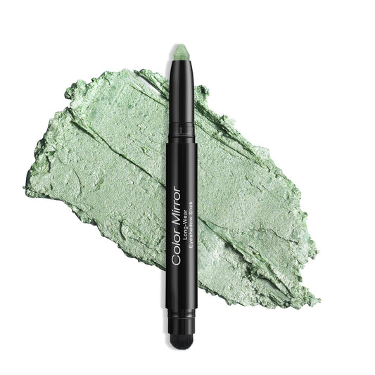 Cream Waterproof Hypoallergenic Eyeshadow Stick, long wear Metallic Glitter Matte Eye Shadow Pencil With Makeup Brush, Eye Brightener, 22 Aloe Shimmer