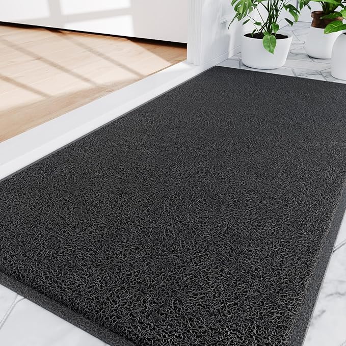 Amyracel Front Door Mat Indoor Outdoor Entrance, 36" x 72" All-Season Waterproof Heavy Duty Doormat for Outside Entry, Stain and Fade Resistant, Low Profile, Easy Clean Patio Entryway Mat