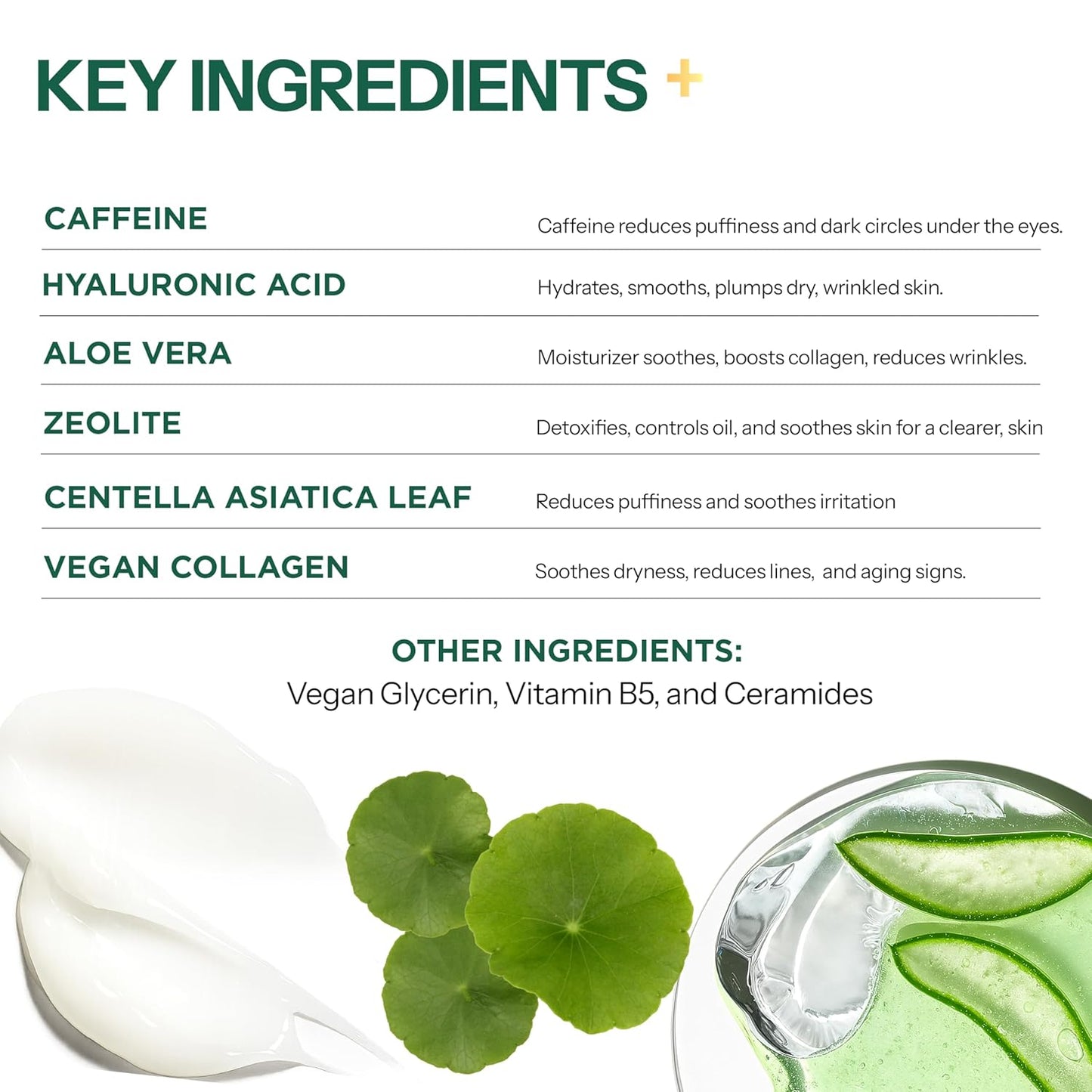 Under Eye Patches For Puffy Eyes and Dark Circles - Caffeine, Collagen & Zeolite - 3-in-1: Detox, Treat, Boost - Dermatologist Tested, Anti-Aging, Anti wrinkle Patches- 5 Pairs