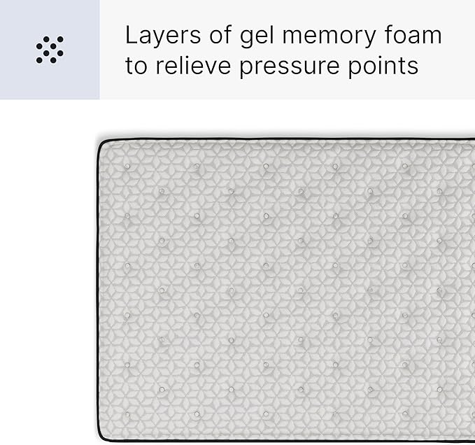Signature Design by Ashley Limited Edition Pillow Top 13 " Pillow Top Hybrid Mattress with Gel Memory Foam and Edge Support for Cool Sleep and Pressure Relief, King, Fiberglass Free, Mattress In A Box