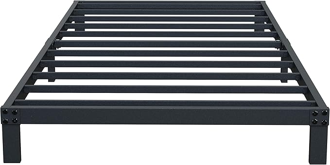 7 Inch XL Twin Bed Frames No Box Spring Need, Low Profile Metal Platform Twin XL Size Bed Frame, Heavy Duty Support Bedframes Twin XL, Easy Assembly