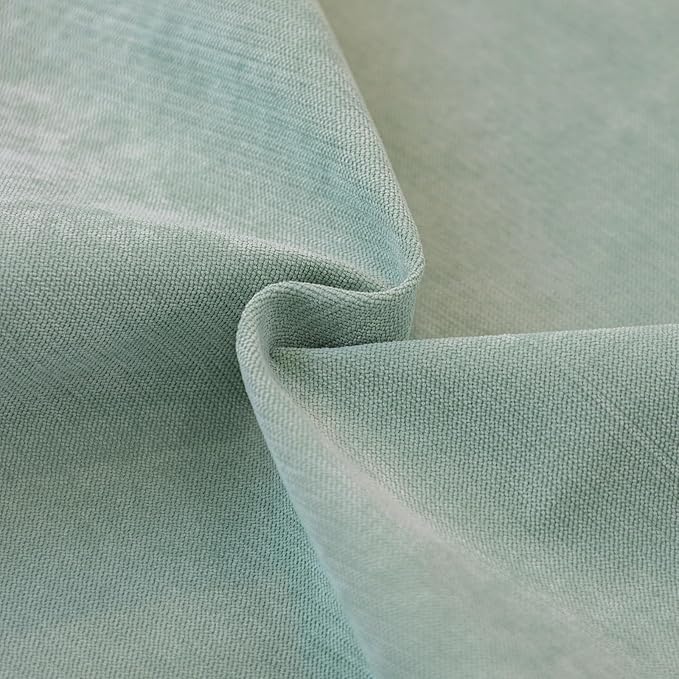 STACYPIK 100% Waterproof Sea Green Sofa Covers, Couch Cover for Sectional, Anti-Cat Scratch Furniture Protector, Washable Jacquard Sofa Cover for Dogs, Kids, Wear Resistant Sofa Slipcover-71X90IN