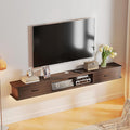 Floating TV Stand with 2 Doors,55'' Wall-Mounted TV Console,Floating TV Cabinet,Floating Console Shelf,Wall Mounted TV Cabinet(Walnut)