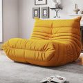 Bean Bag Chairs for Adults, BeanBag Reading Chair Memory Foam Couch, Floor Chair Soft Teddy Material, Comfy Reading Nook Chairs for Bedroom Living Room Office (Yellow)