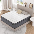 California King Mattress, 12 Inch Cal King Hybrid Mattress with Pressure Relief Gel Memory Foam & Motion Isolation Pocketed Springs, Firm Cali King Bed in a Box, CertiPUR-US