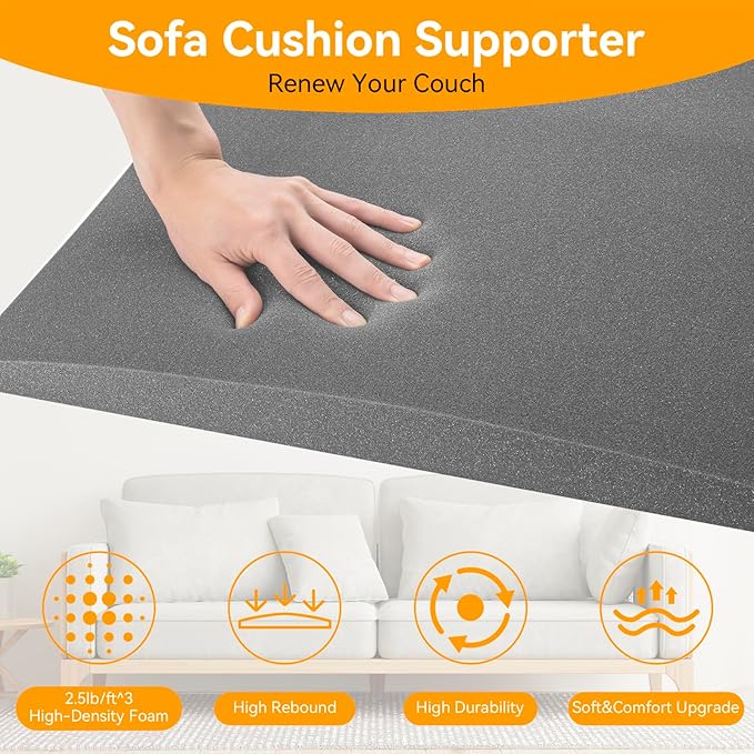 Couch Supports for Sagging Cushions Couch Supporter for Under The Cushions High Density Foam 24 “X 20” Furniture Seat Sagging Repair Set of 1