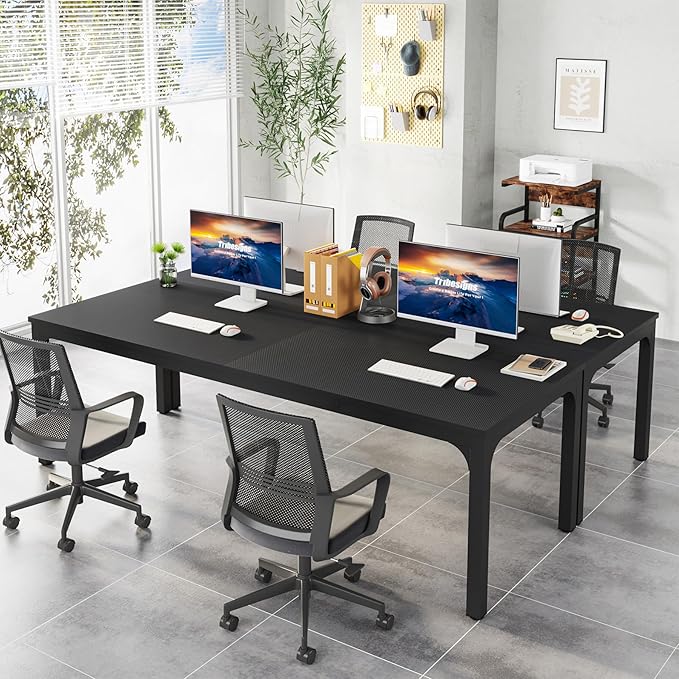 Tribesigns 78.7 Inches Extra Long Computer Desk 2 Person Desk, Double Long Desk, Workstaion for Home Office