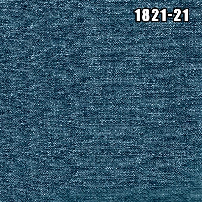 East West Furniture X777VE721-7 7 Piece Dining Room Furniture Set Consist of a Rectangle Dining Table with X-Legs and 6 Blue Color Linen Fabric Parsons Chairs, 40x72 Inch, Multi-Color