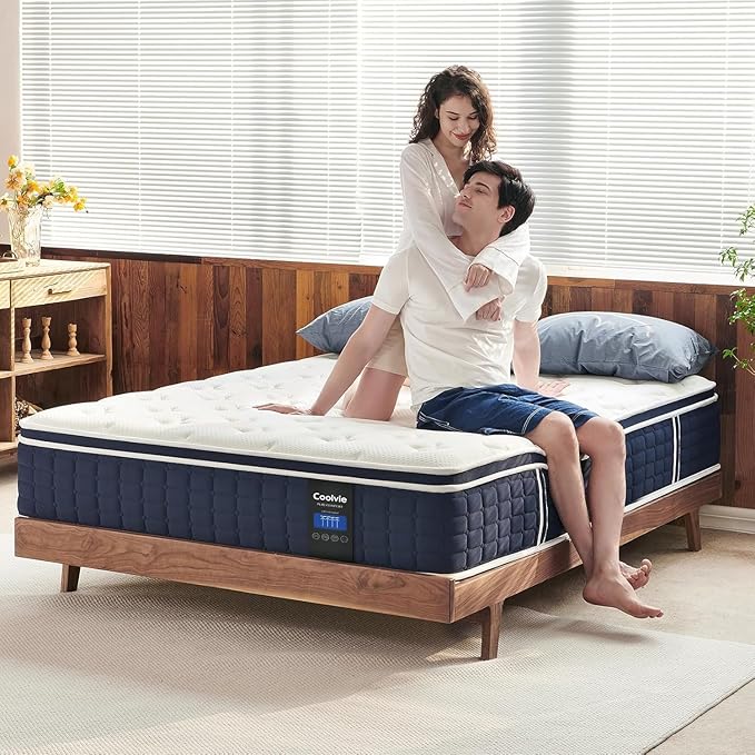 Twin Mattress 12 inch, Multi Layer Comfort Foam and Coil for Extra Back Support, Medium Firm Hotel Collection Hybrid Sleep System for Deep Relaxation, Breathable Bed Mattresses in a Box Twin Size